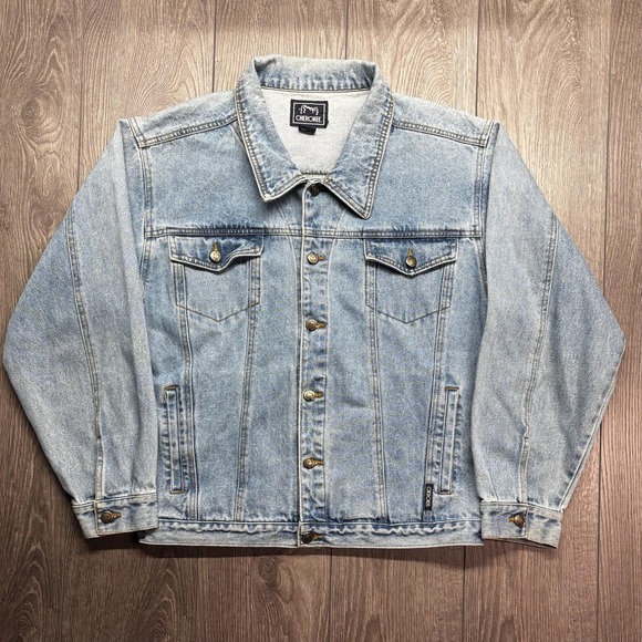 Cherokee Jackets & Blazers - Vintage Cherokee Blue Denim Jean Jacket Trucker Small 1990s Button